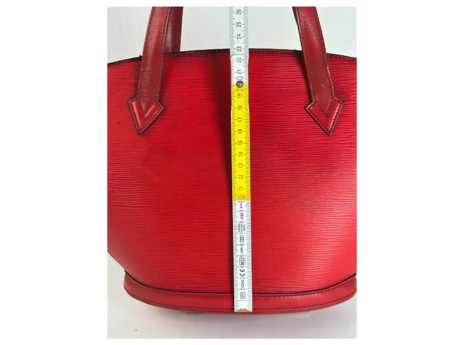 Vintage Louis Vuitton Saint Jacques EPI Leder Tasche rot - Ansicht 14