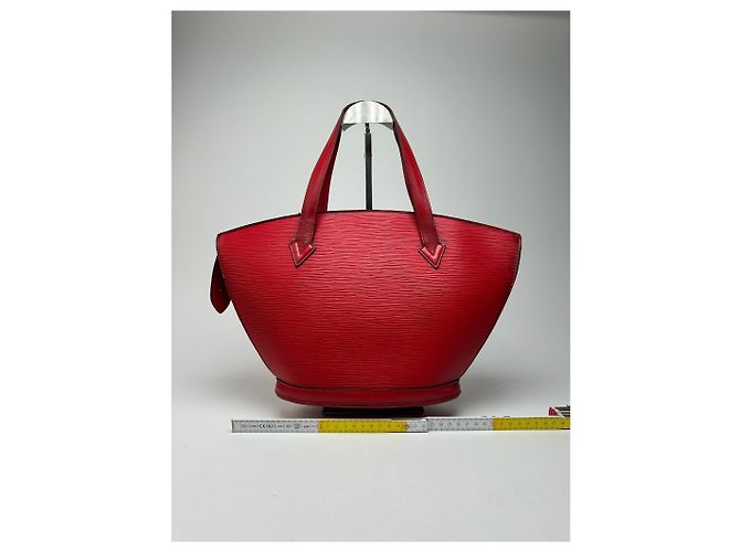 Vintage Louis Vuitton Saint Jacques EPI Leder Tasche rot - Ansicht 15