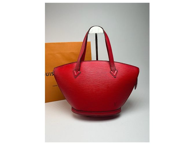 Vintage Louis Vuitton Saint Jacques EPI Leder Tasche rot - Ansicht 2