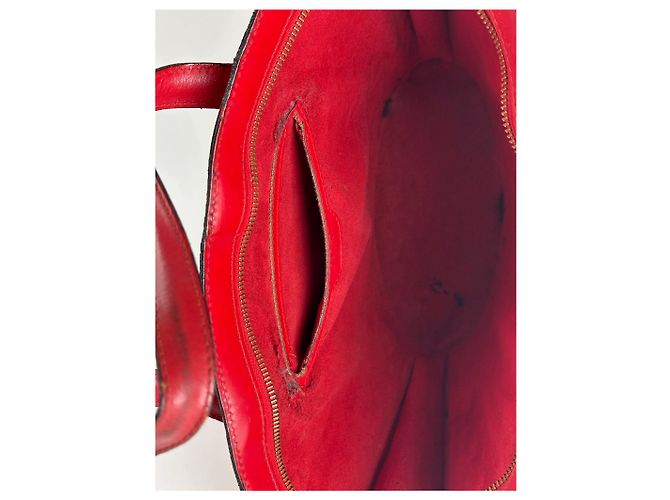 Vintage Louis Vuitton Saint Jacques EPI Leder Tasche rot - Ansicht 8