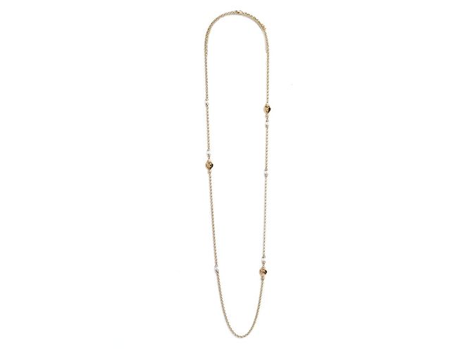 Chanel Parure Collier Sautoir und Ohrringe 2024 Herzkette Set Golden - Ansicht 2