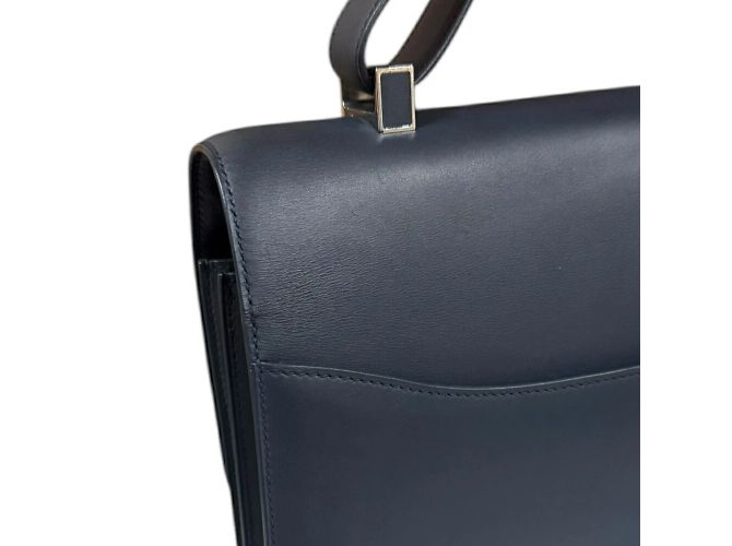 Sac à main Constance d'Hermès Bleu Marine - vue 7