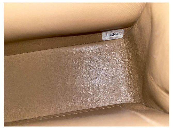 Borsa a spalla Chanel Mademoiselle Horizontal Beige Agnello - vista 10