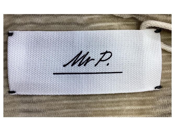 Autre Marque Sig. P. Camicia button-down in velluto a coste marrone - vista 12