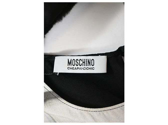 Multicolor Seidentop mit Telefonprint von Moschino Cheap & Chic London - Ansicht 9