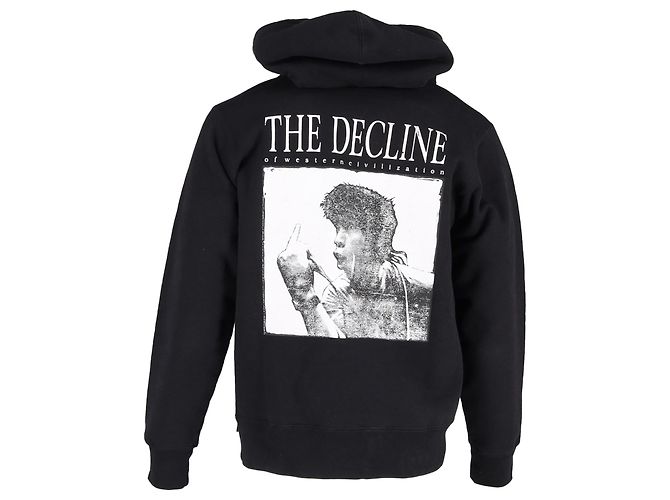 Sweat à capuche Supreme Decline en coton noir - vue 3