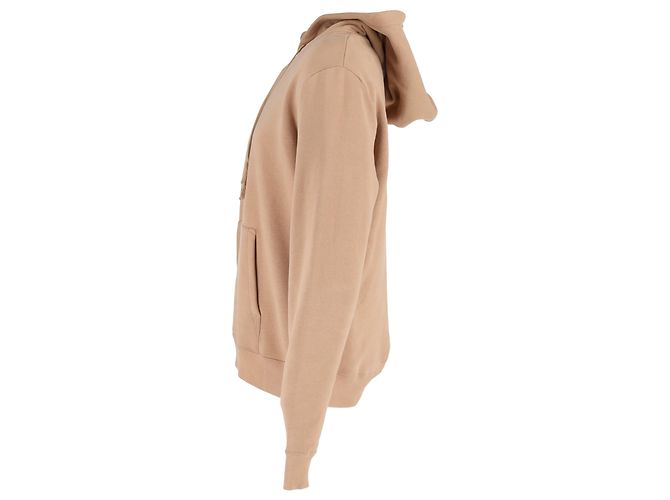 Hoodie Saint Laurent Rive Gauche in cotone beige - vista 2