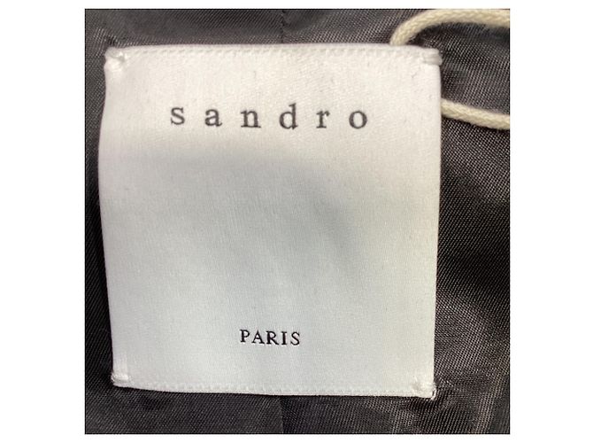 Blazer de lana negra Sandro Paris de un solo botón - vista 3