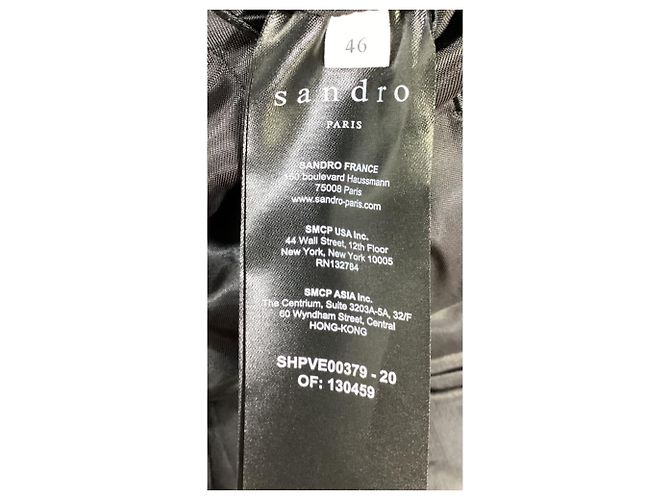 Blazer de lana negra Sandro Paris de un solo botón - vista 4