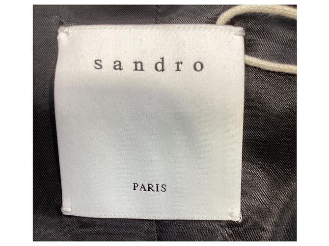Blazer de lana negra Sandro Paris de un solo botón - vista 7