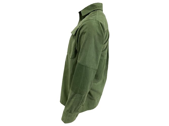 Camisa Patchwork JW Anderson em veludo verde - vista 2