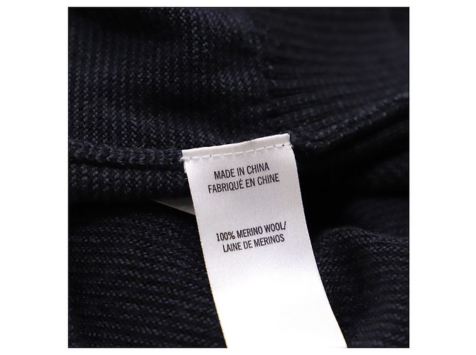 Theory Kapuzenpullover mit Reißverschluss aus marineblauer Wolle - Ansicht 6