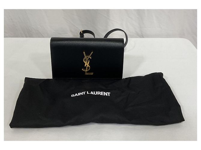 Bolso de cinturón Kate de Saint Laurent en cuero negro - vista 11