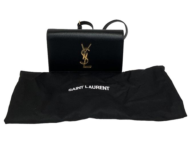 Bolso de cinturón Kate de Saint Laurent en cuero negro - vista 3