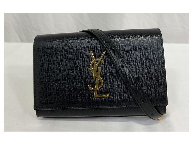 Bolso de cinturón Kate de Saint Laurent en cuero negro - vista 9