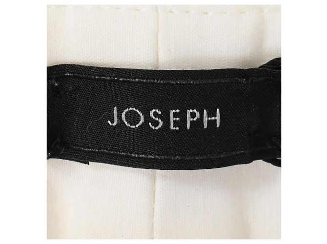 Pantalones de gabardina elástica Joseph Bing Court Light en algodón blanco Crudo - vista 4