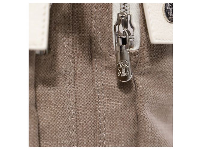 Zaino Brunello Cucinelli in cotone marrone - vista 7