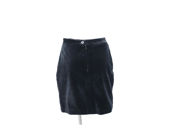 Falda lápiz Joseph en terciopelo negro - vista 7