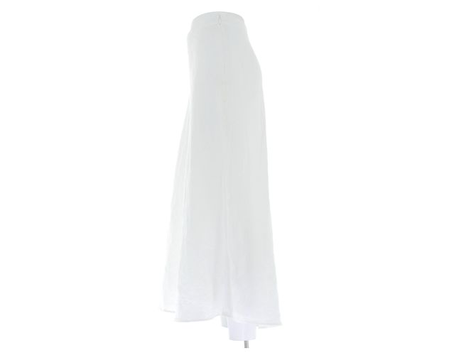 Falda larga de lino blanca Johnnie Boden Blanco - vista 4