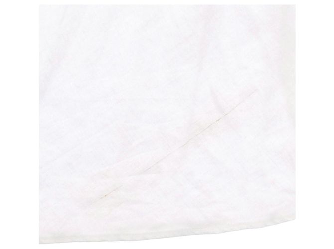 Falda larga de lino blanca Johnnie Boden Blanco - vista 5