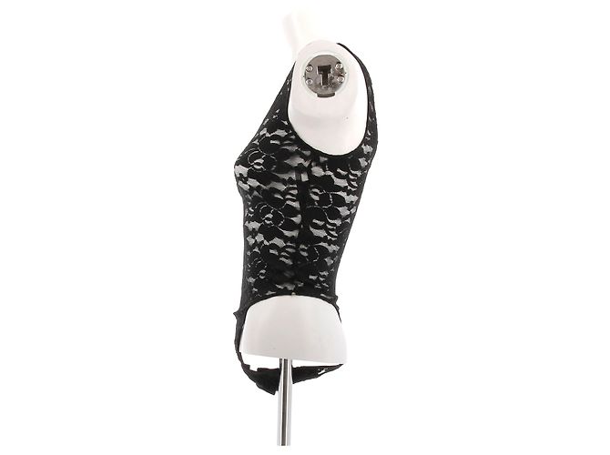 Body de encaje negro Anine Bing - vista 4