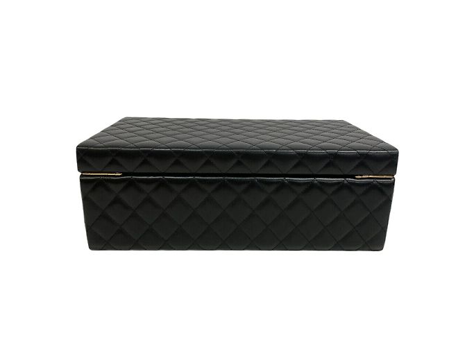 Coffre à bijoux Matelassé Chanel Noir Blanc - vue 4