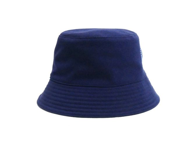 Hermès Cappello bucket Hermes Jean Sunshine in blu navy - vista 2