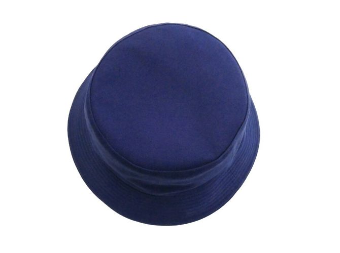 Hermès Cappello bucket Hermes Jean Sunshine in blu navy - vista 4