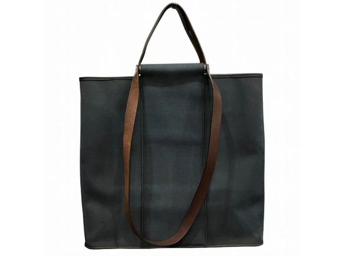 Borsa Tote in Tela Officier Cabag GM di Hermès Blu navy - vista 2