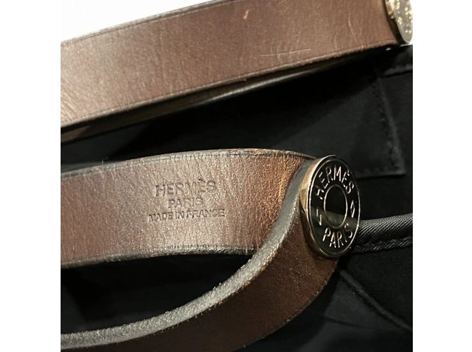 Borsa Tote in Tela Officier Cabag GM di Hermès Blu navy - vista 4