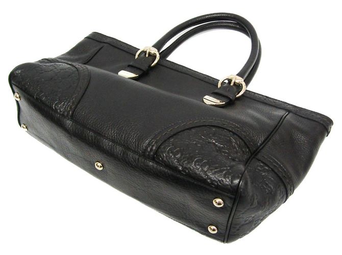 Guccissima Damen Leder Tote Bag Schwarz - Ansicht 2