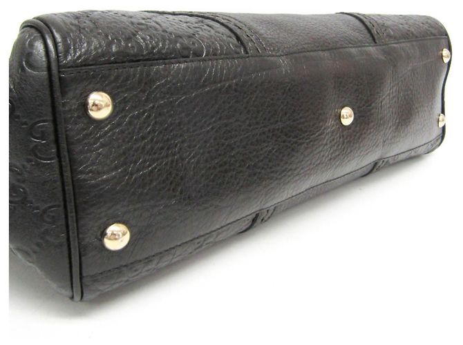 Guccissima Damen Leder Tote Bag Schwarz - Ansicht 5