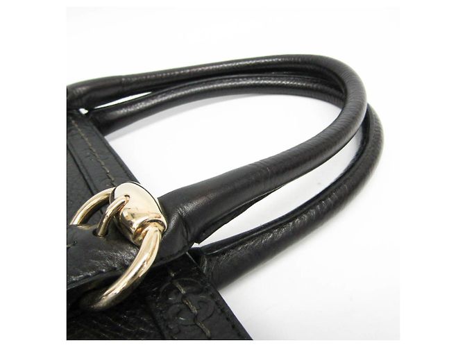 Guccissima Damen Leder Tote Bag Schwarz - Ansicht 7