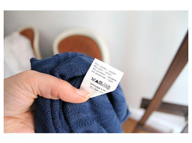 Alaïa Langes Strickkleid aus Spitze Dunkelblau Größe 38 - Ansicht 7