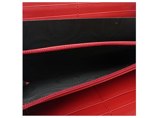Gucci Langgeldbörse Rot Beige Grün Khaki - Ansicht 8