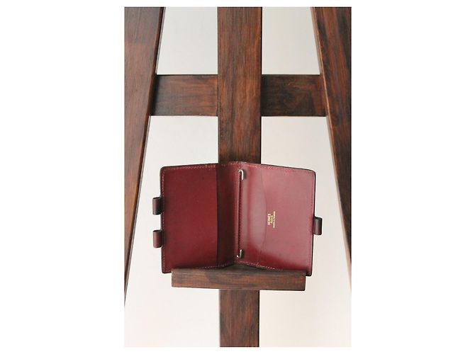 Hermès Purses, wallets, cases Dark red - view 3