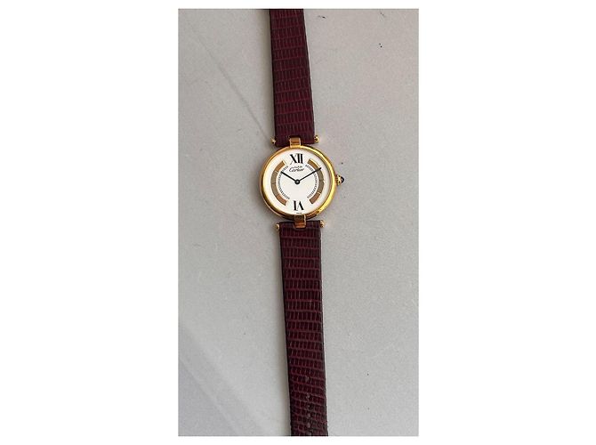 Cartier Vendôme Trinity Uhr Vermeil 30 mm Weiß - Ansicht 3