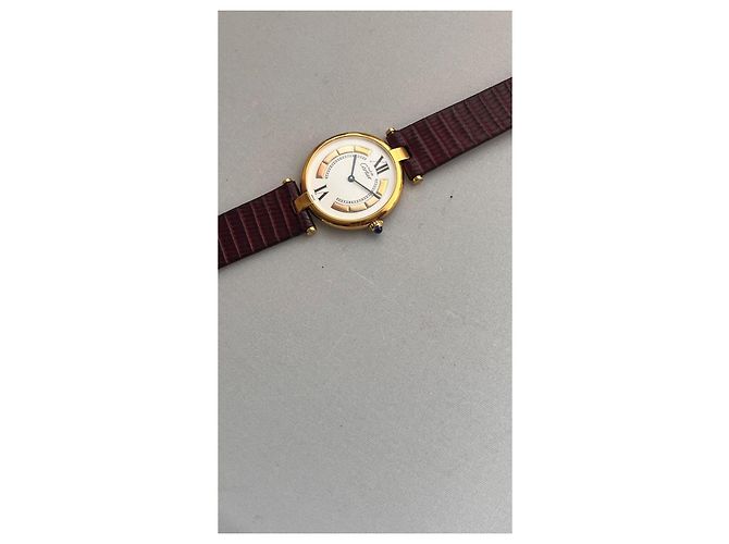 Cartier Vendôme Trinity Uhr Vermeil 30 mm Weiß - Ansicht 5