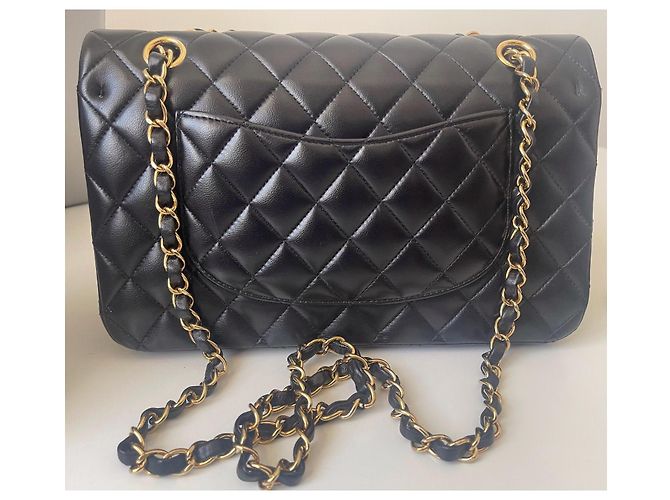 Timeless Borsa Chanel Rabat Nera Trapuntata in Pelle Nero - vista 4