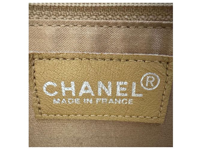 Borsa mini tote con frange Chanel beige - vista 11