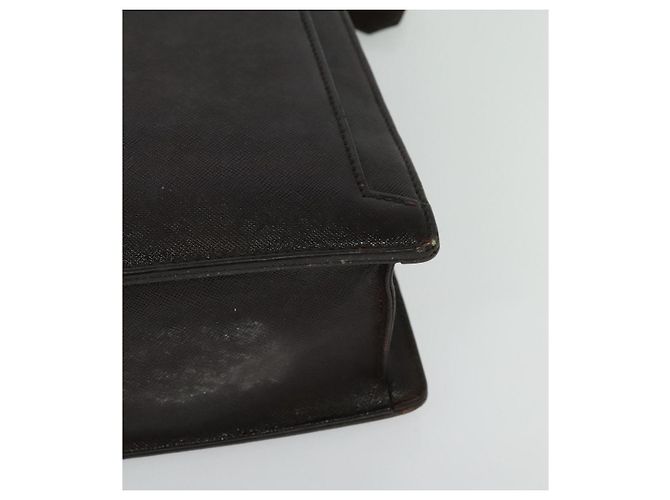 Borsa da lavoro in pelle marrone BURBERRY Auth bs25430 - vista 14
