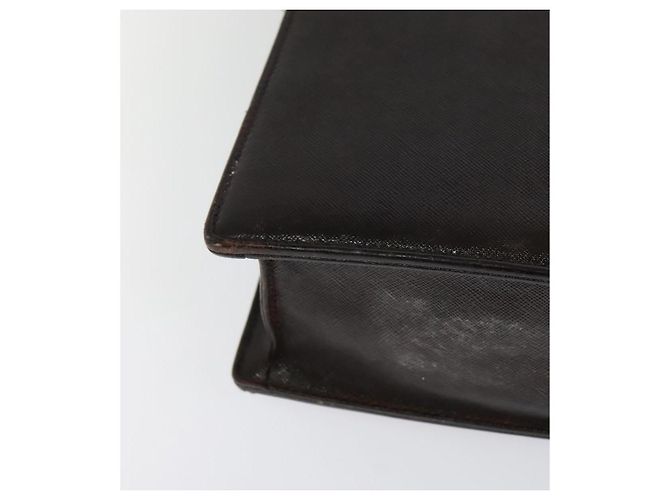 Borsa da lavoro in pelle marrone BURBERRY Auth bs25430 - vista 15