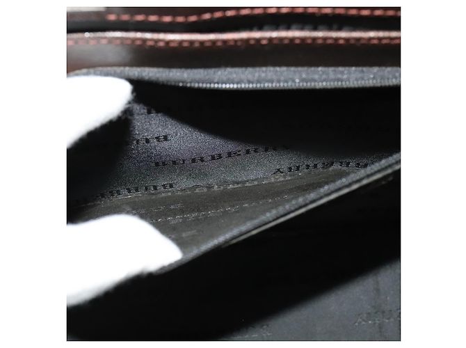Borsa da lavoro in pelle marrone BURBERRY Auth bs25430 - vista 21