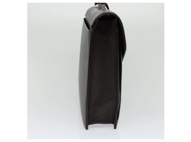 Borsa da lavoro in pelle marrone BURBERRY Auth bs25430 - vista 3