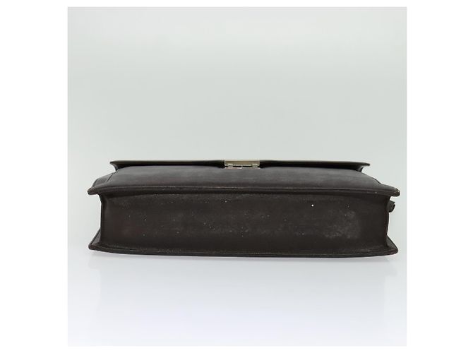 Borsa da lavoro in pelle marrone BURBERRY Auth bs25430 - vista 5