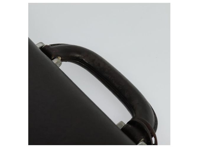 Borsa da lavoro in pelle marrone BURBERRY Auth bs25430 - vista 8