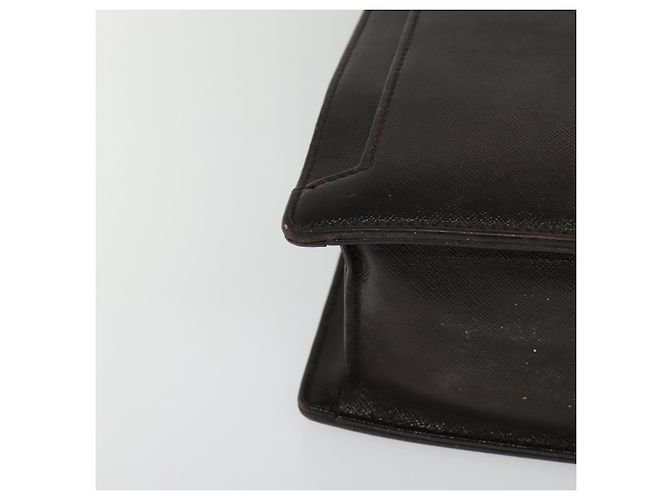 Borsa da lavoro in pelle marrone BURBERRY Auth bs25430 - vista 9