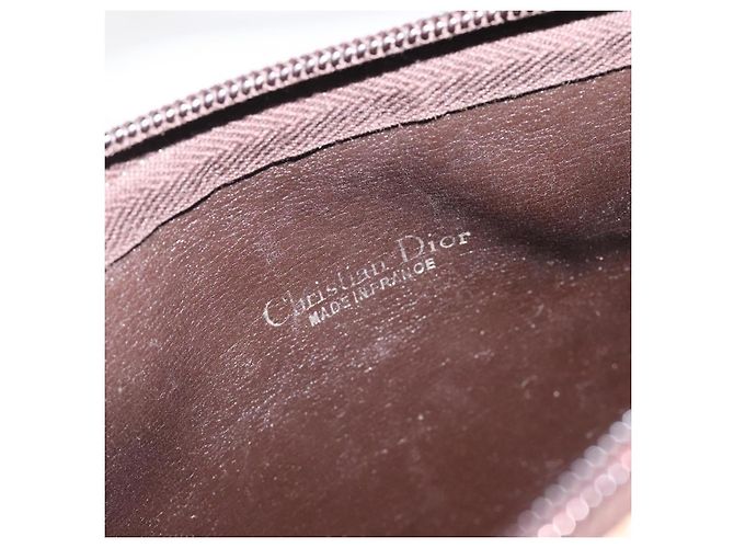 Borsa a spalla in tela Trotter Christian Dior marrone oro Auth 123107 D'oro - vista 11