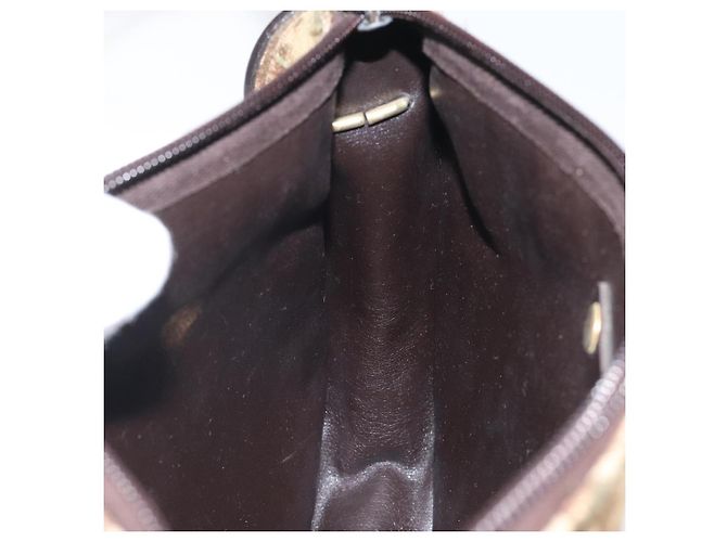 Borsa a spalla in tela Trotter Christian Dior marrone oro Auth 123107 D'oro - vista 18