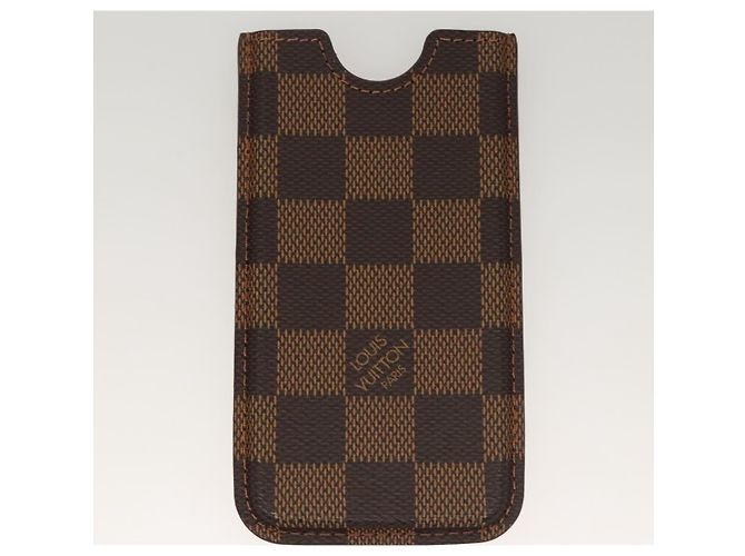 LOUIS VUITTON Damier Ebene Monogram Damier Azur iPhone Case 3 Set LV Auth 122874 - vista 16